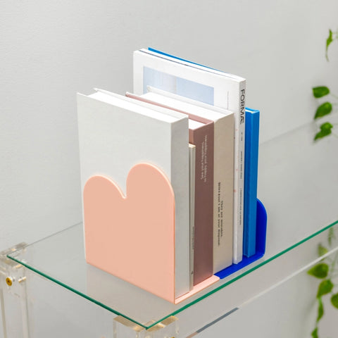 Lot de 2 serre-livres abstraits