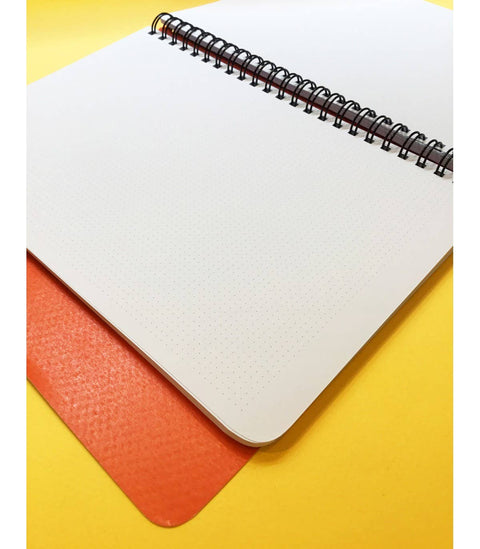 Carnet spirale A5 - Soleil rouge