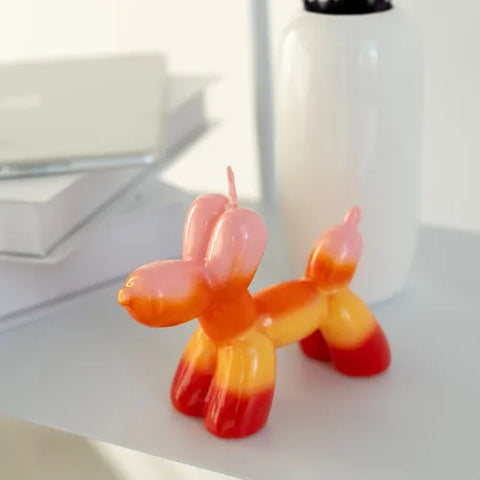 Bougie chien ballon