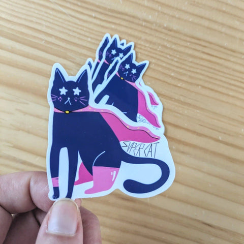 Sticker Super Cat