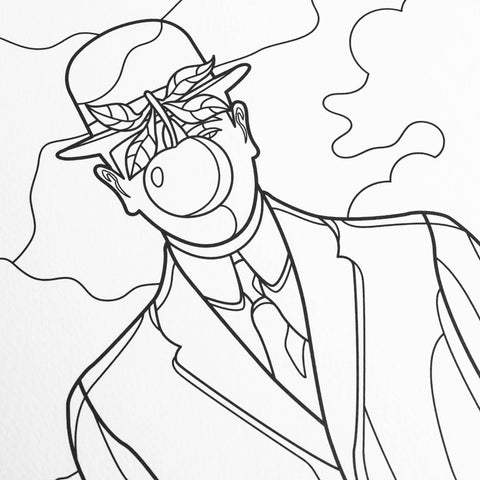 Livre de coloriage - René Magritte