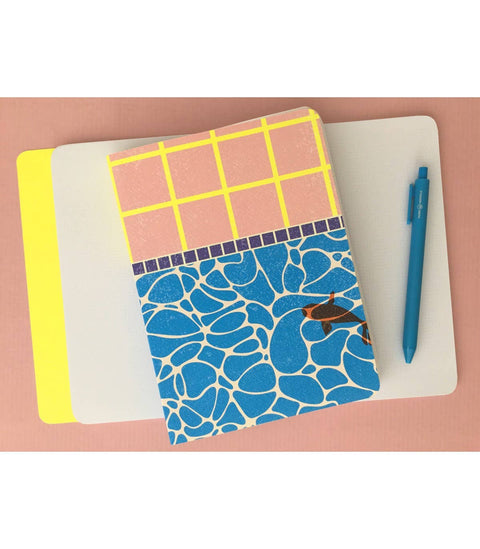 Carnet spirale A5 - Dans ma piscine